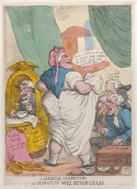Thomas Rowlandson – A Medical Inspection or Miracles Will Never Cease