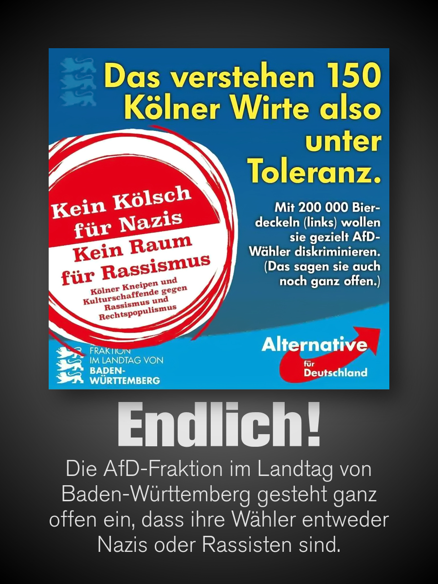 Das Geständnis der AfD